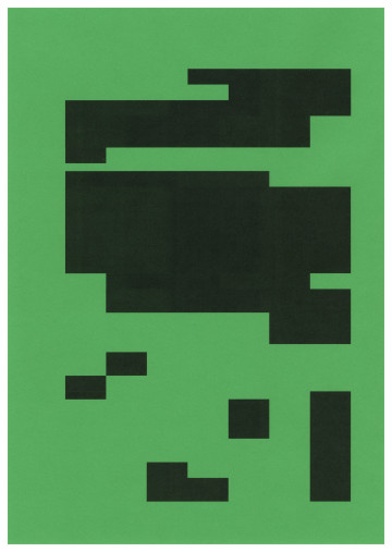 typographic drawing/print made with microsoft excel